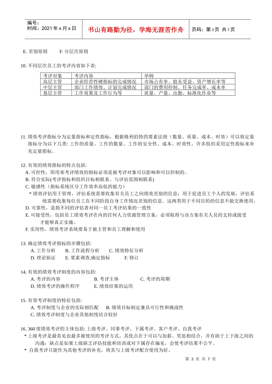 绩效管理XXXXlevel3_第3页
