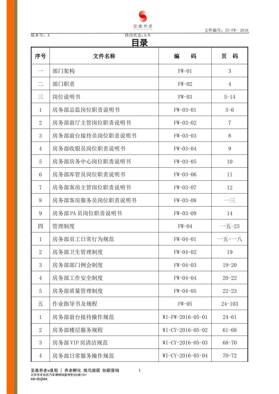 房务部总监岗位职责说明书_第1页