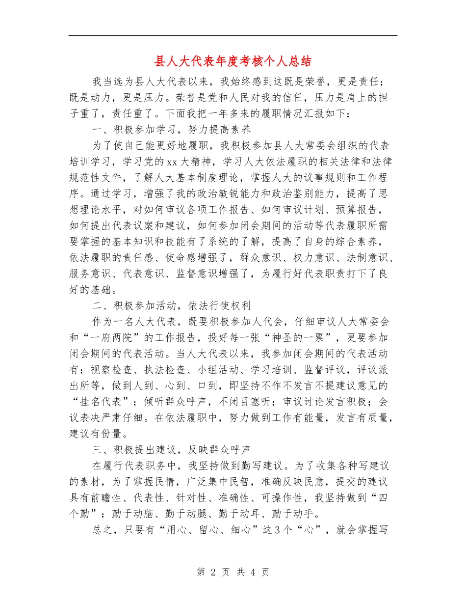 县人大代表年度考核个人总结_第2页