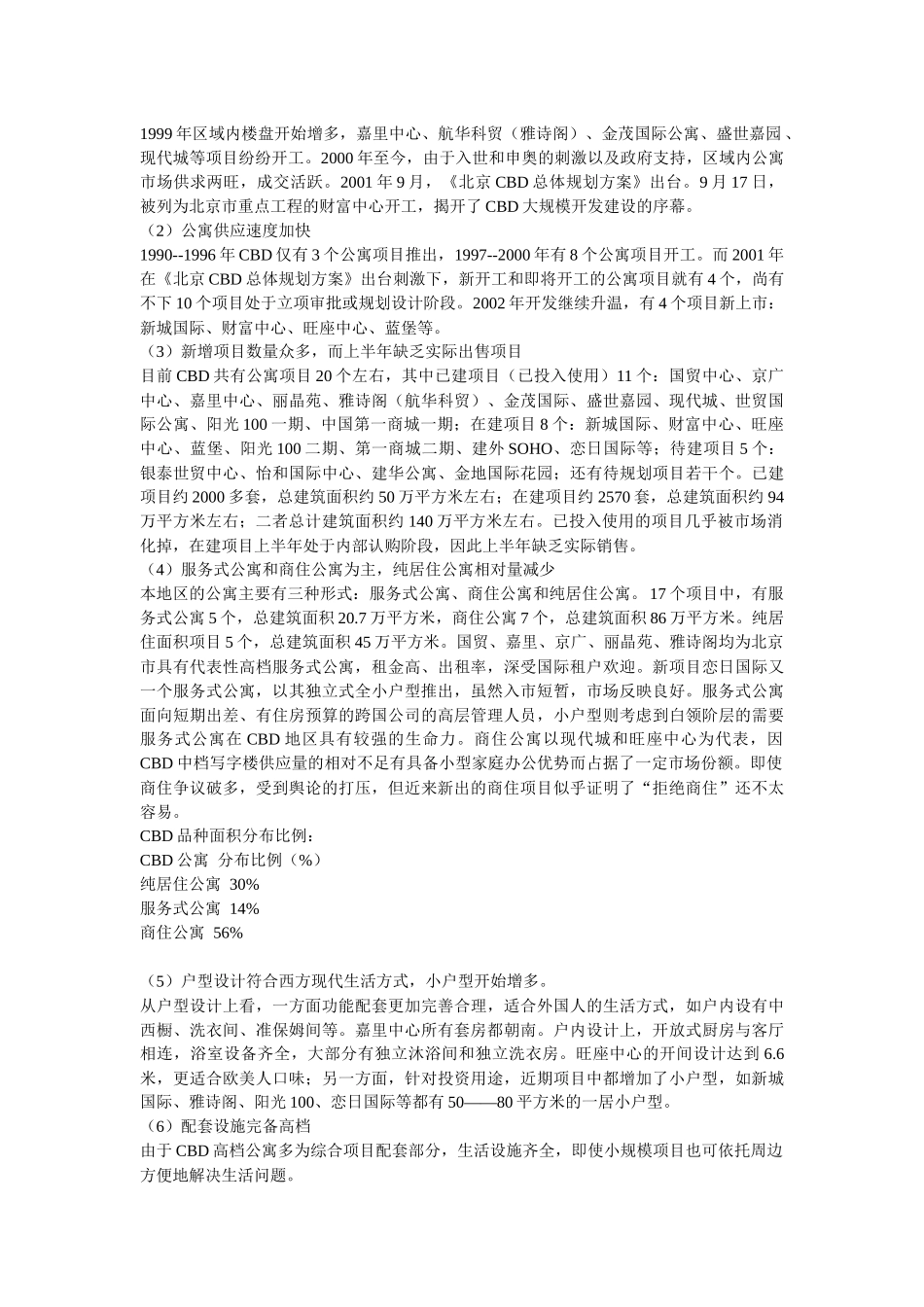 【房地产】世贸国际公寓营销策划方案_第3页