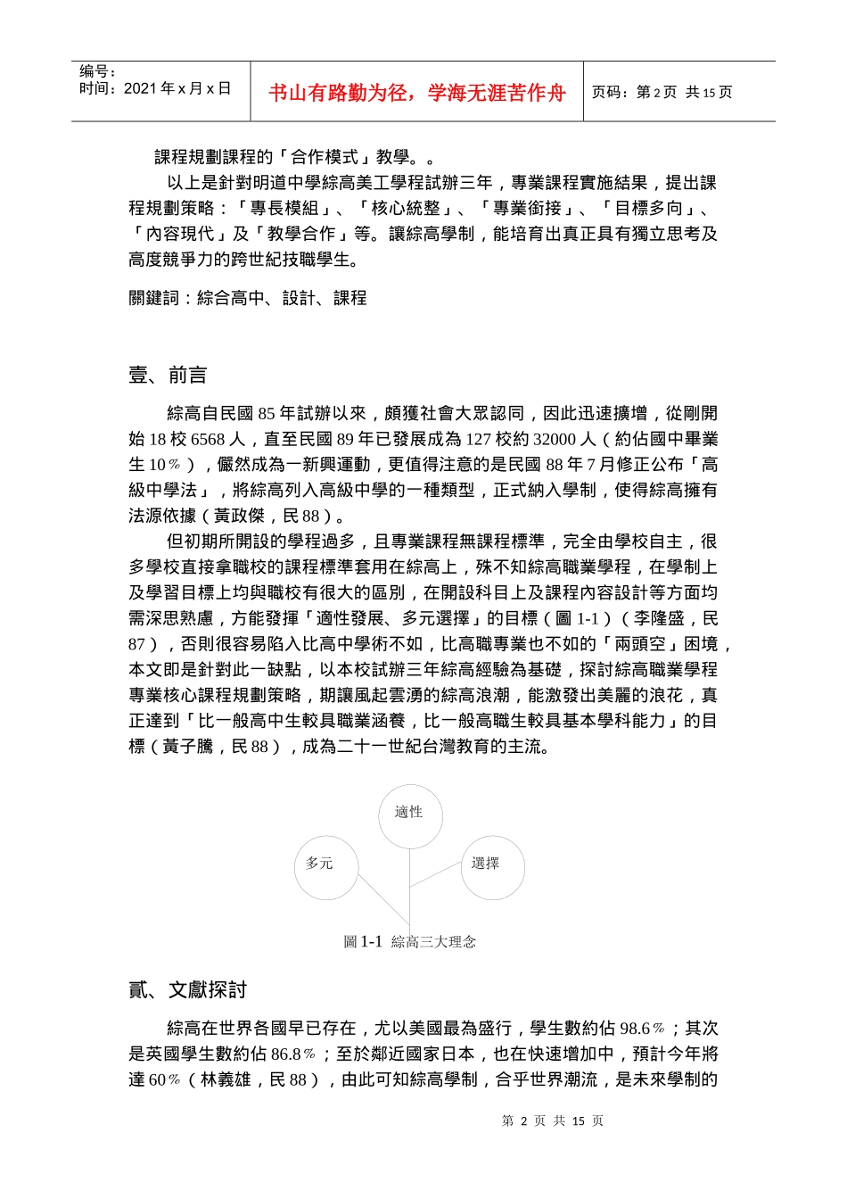 综合高中职业学程专业课程规划策略_第2页