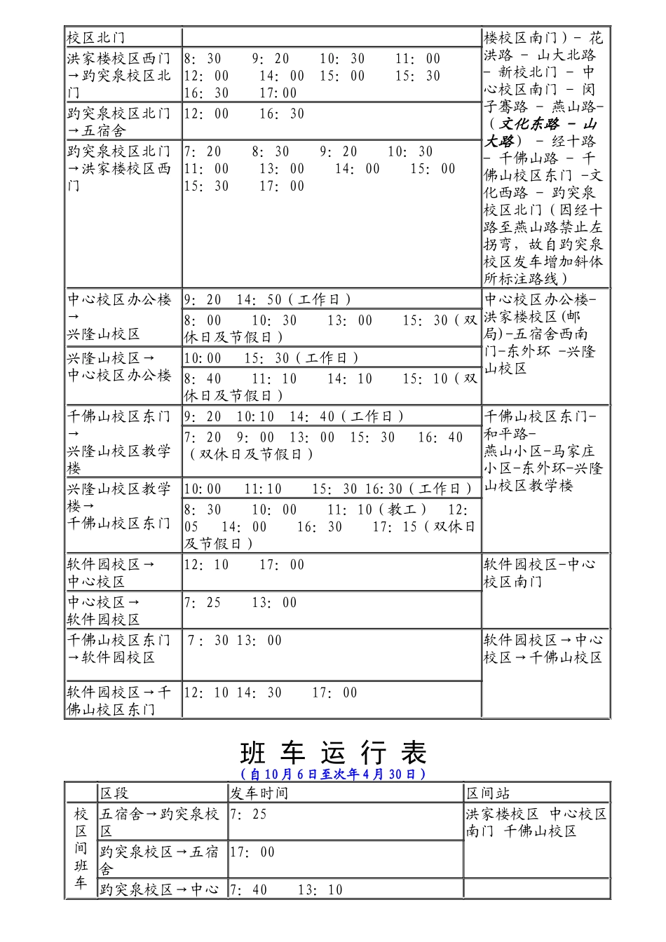 山东大学交通通讯服务指南-入校须知_第2页