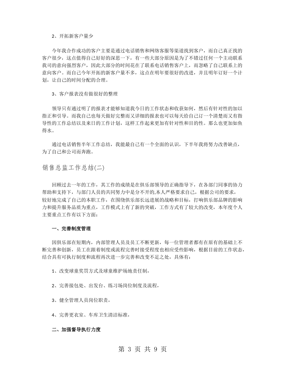 销售总监工作总结_第3页