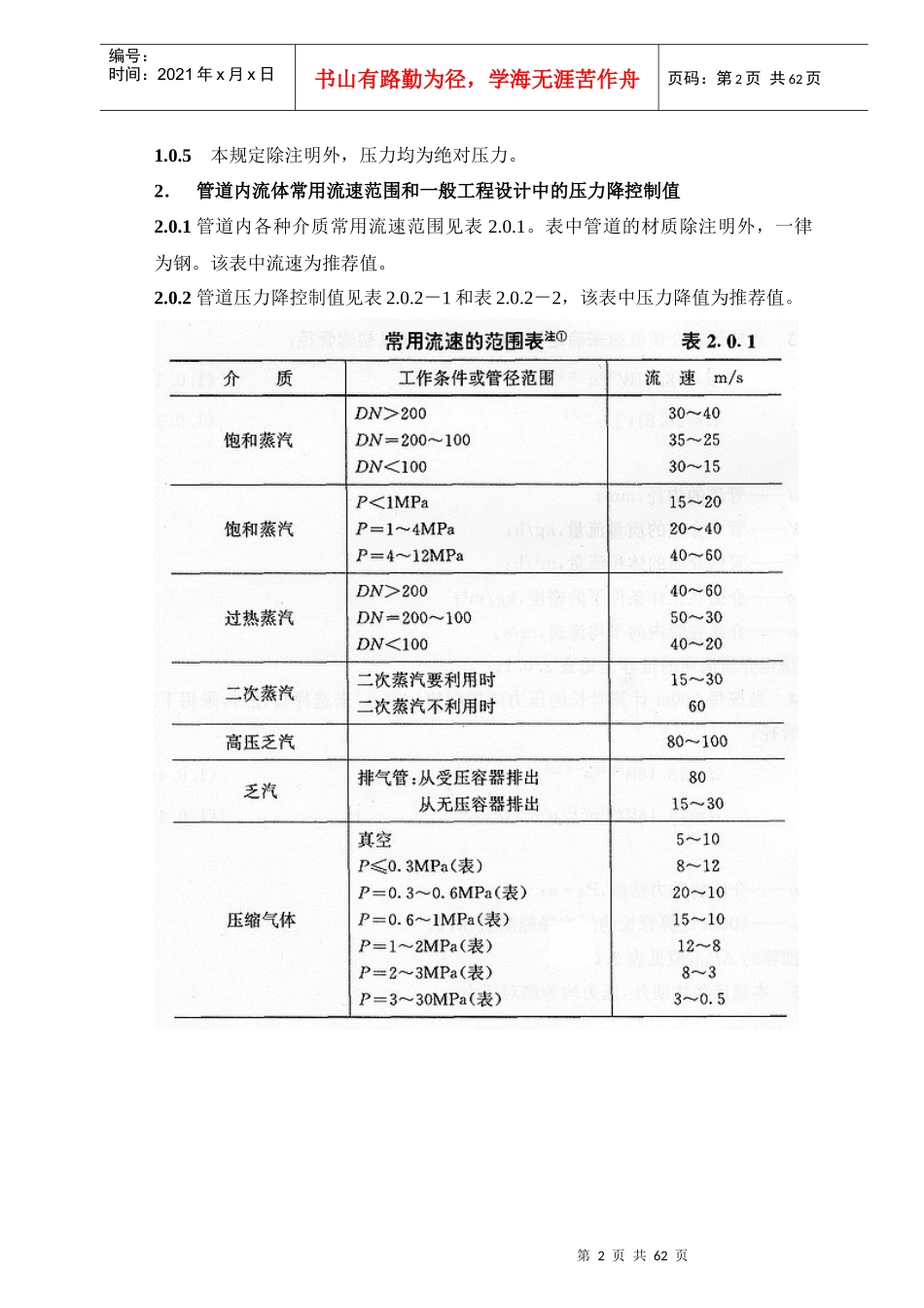 管径选择与管道压力降计算(一)1-60(专业技术资料)_第2页