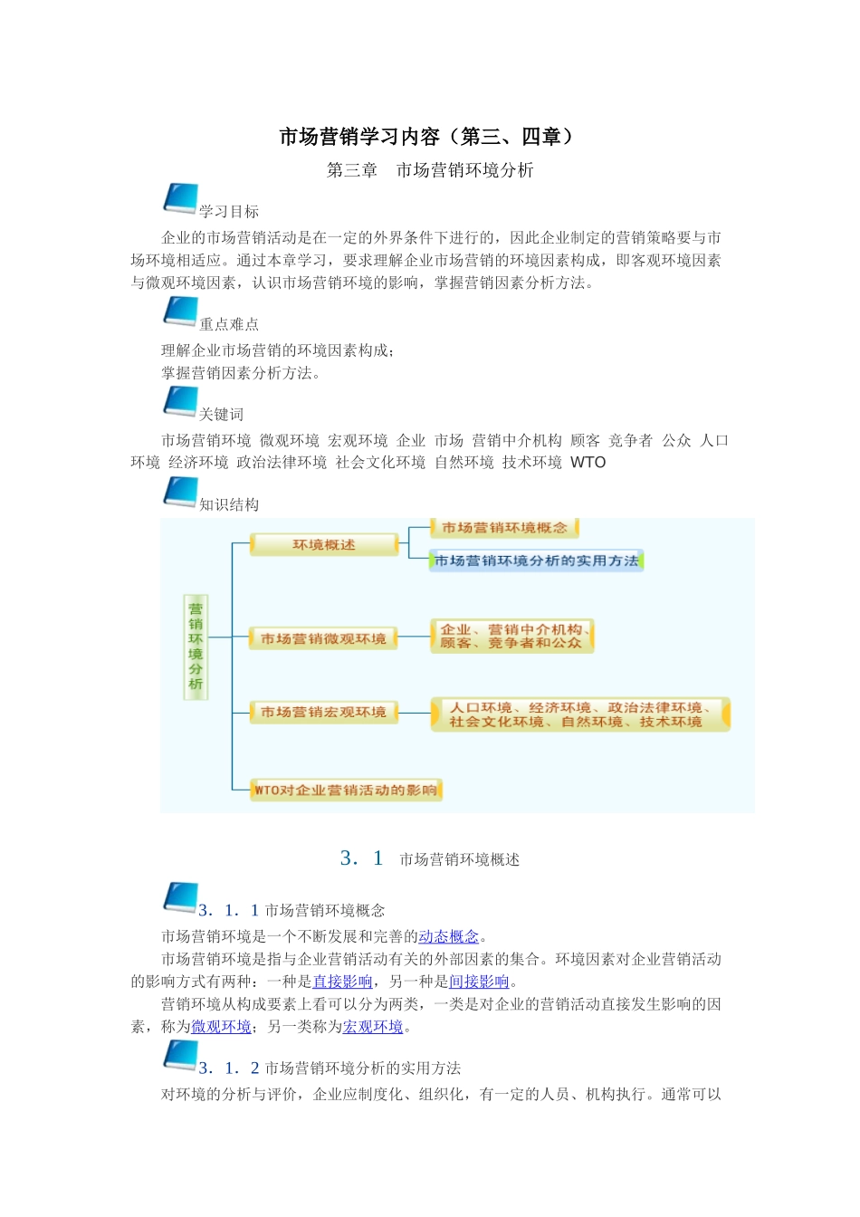 市场营销学习内容(第三_第1页