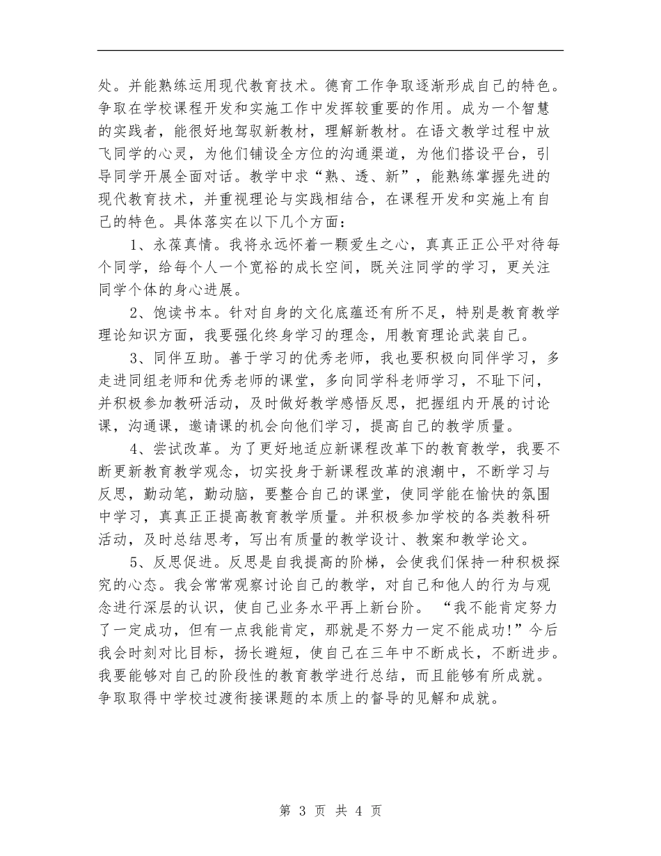 2024年个人专业发展计划_第3页