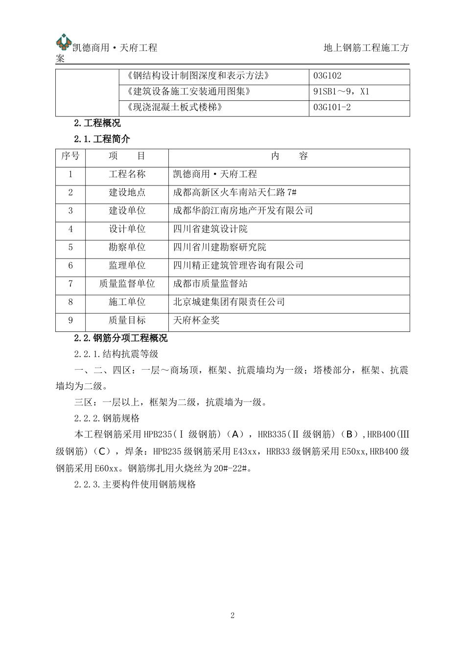 钢筋施工方案培训资料(doc 42页)_第2页