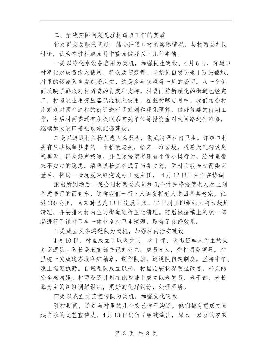 驻村蹲点工作总结_第3页