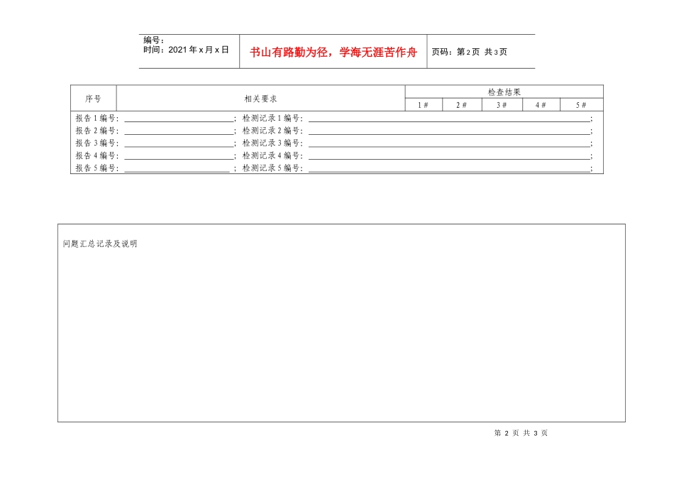 附件1：无损检测机构检测综合情况现场抽查考核记录表（一）_第2页