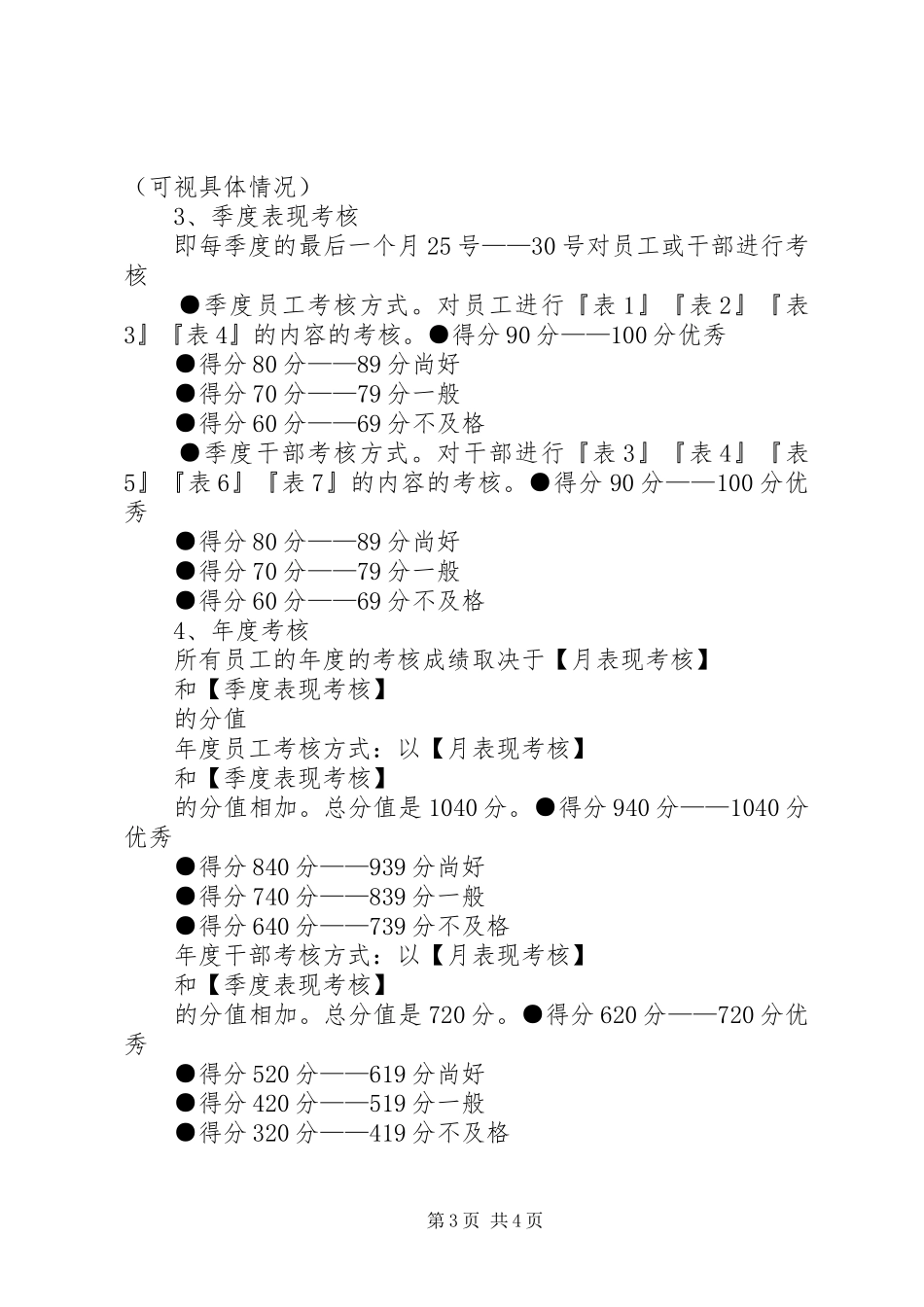 培训、考核与晋升规章制度 _第3页