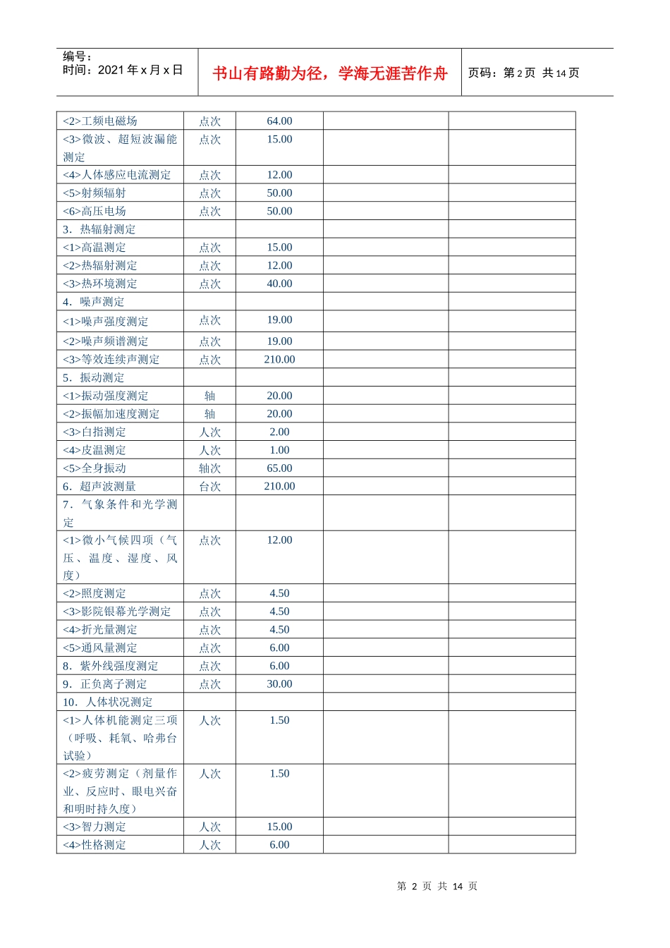 广东省行政事业性收费许可证(副本)_第2页