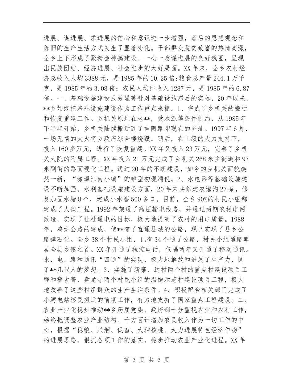 乡镇工作总结-闻鸡起舞奔小康_第3页
