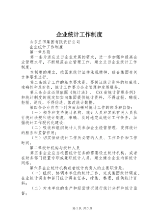 企业统计工作规章制度 (2)