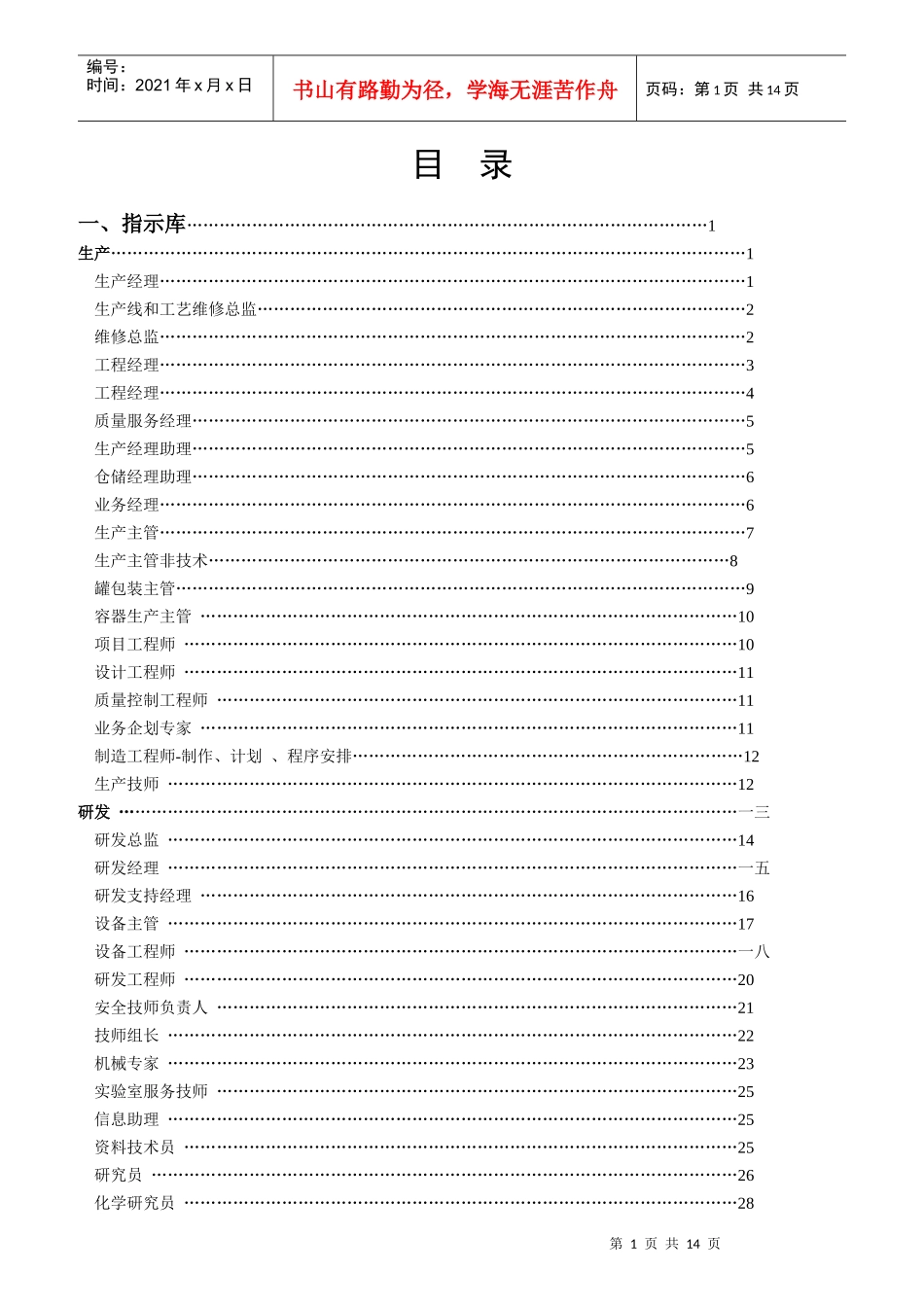 考核指标大全_第1页