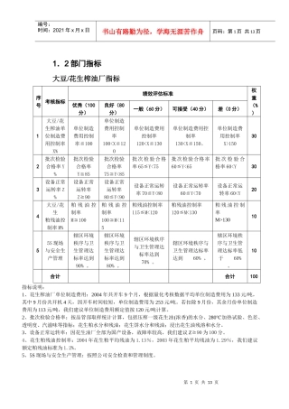 生产部员工KPI050511