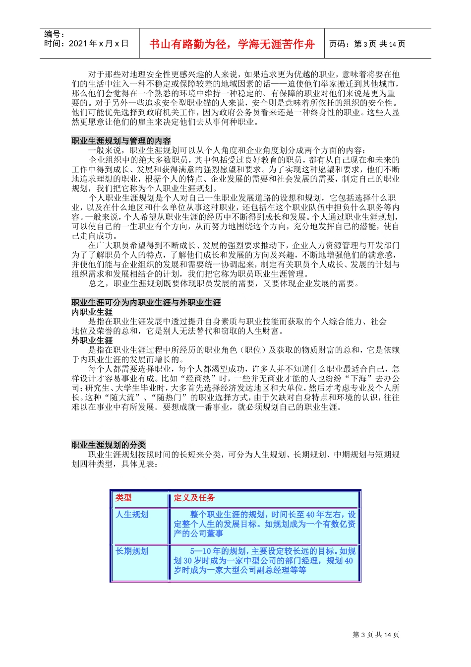 职员职业生涯规划与集团未来战略的关系_第3页