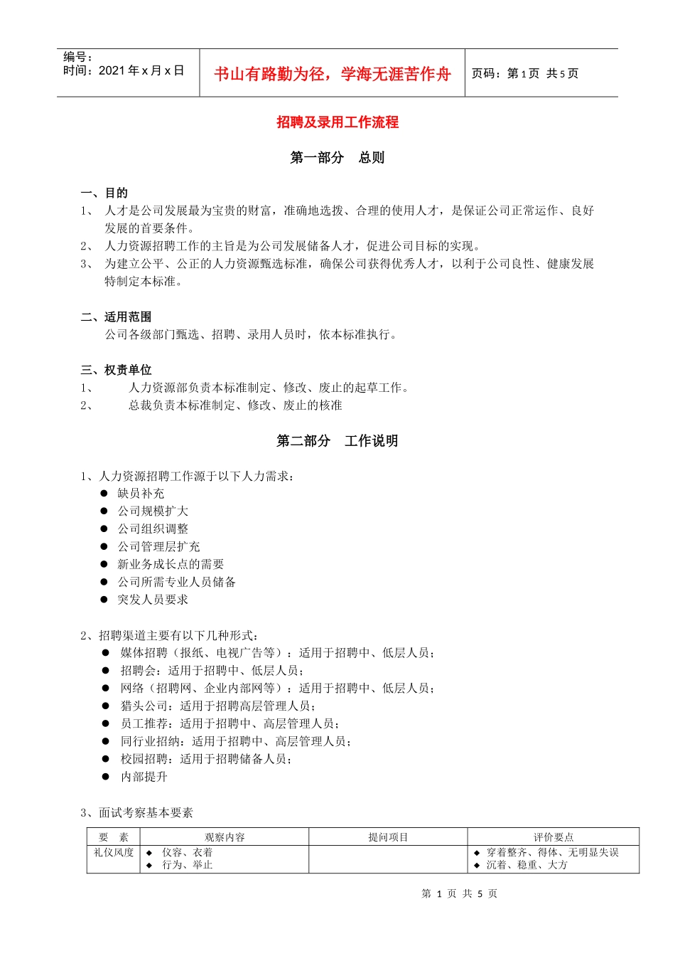 招聘录用政策_第1页