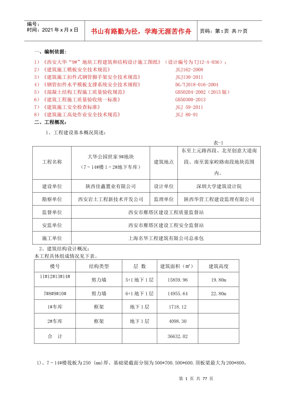 洋房模板专项施工方案培训资料_第3页