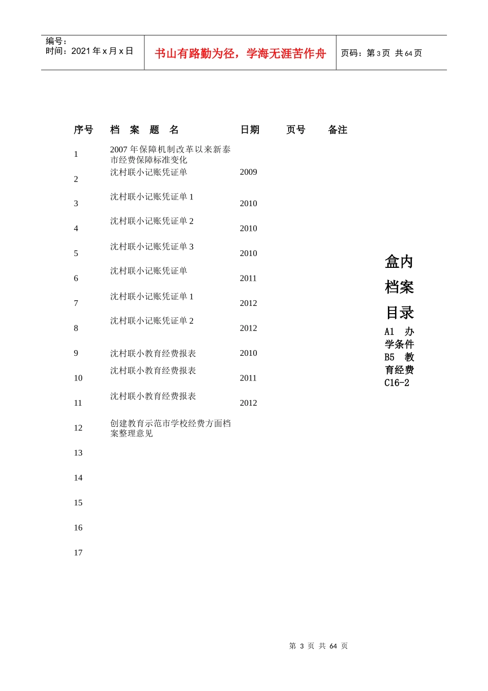 泰规盒内档案目录56_第3页