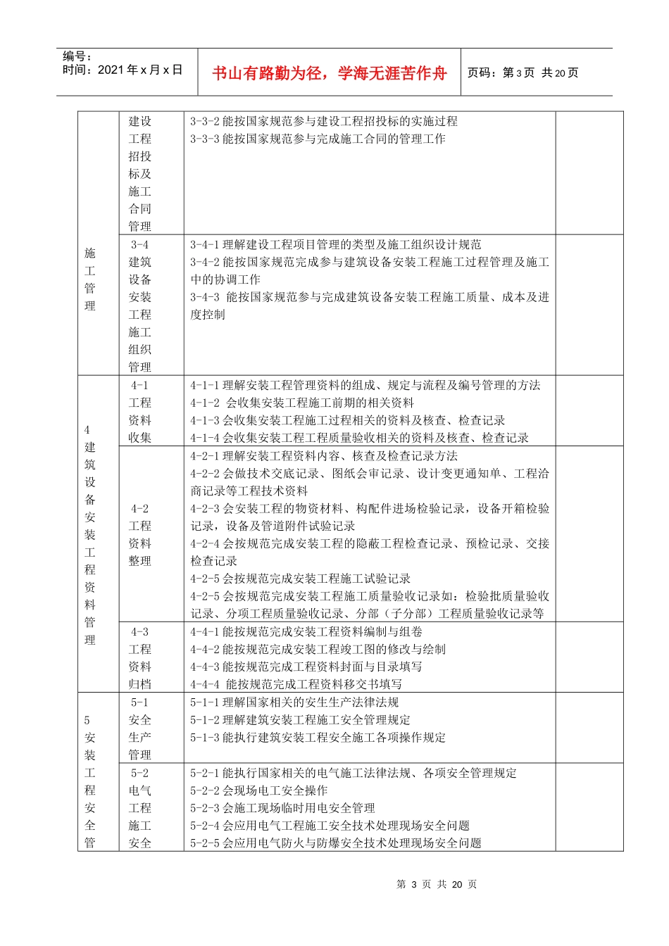 建筑设备安装职业能力_第3页