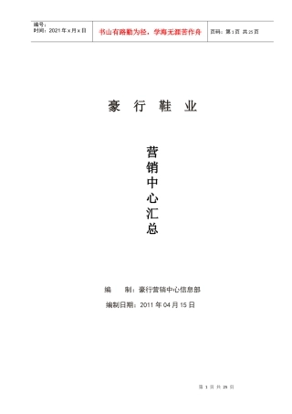 营销中心职务汇总