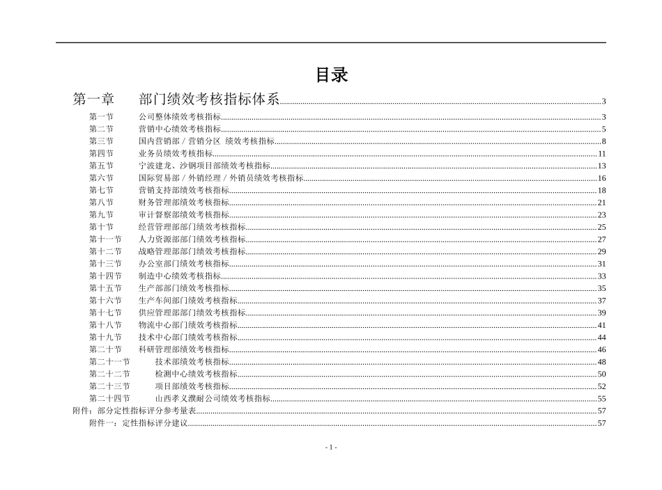 濮耐公司部门绩效考核指标体系(终稿)_第2页