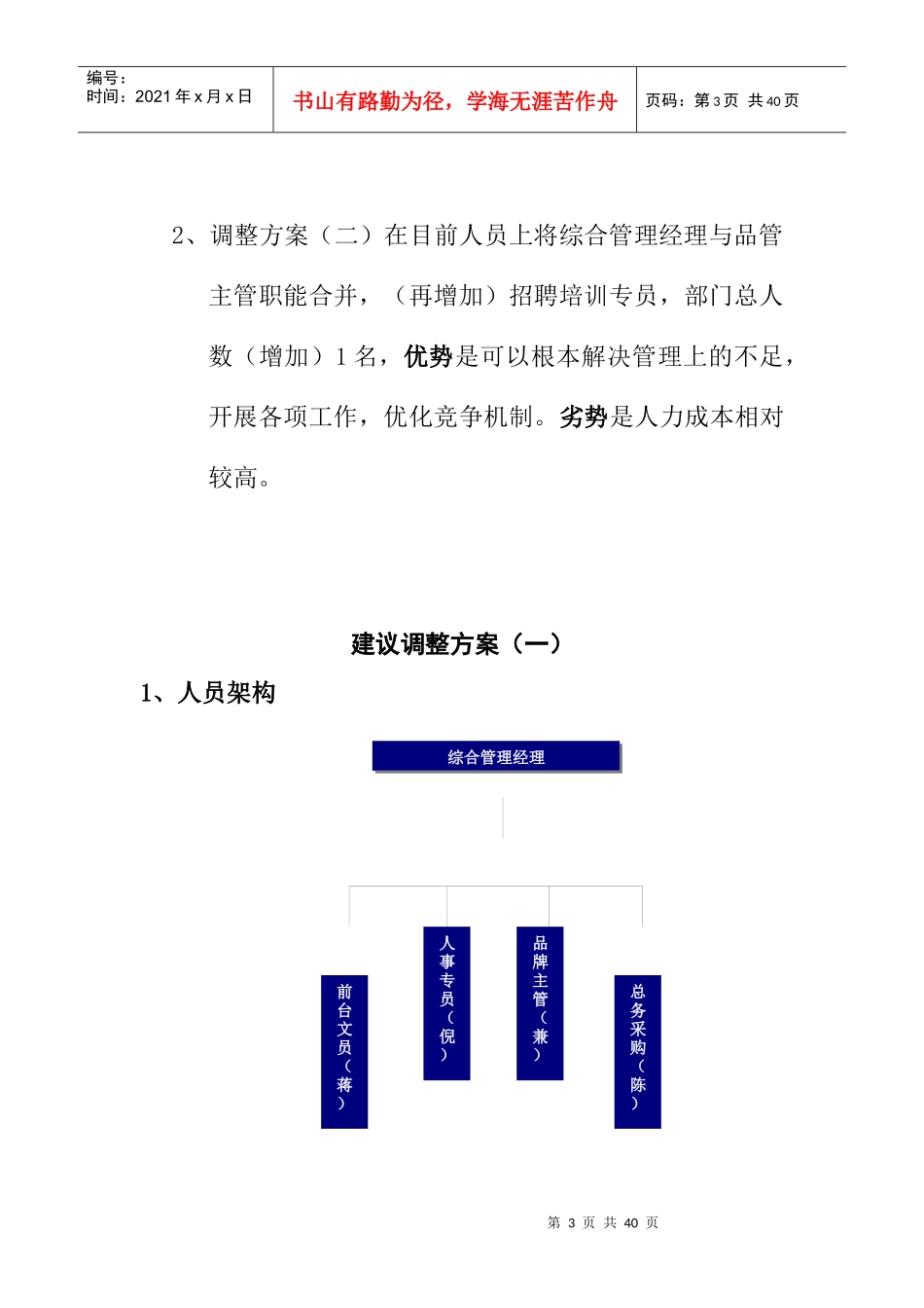 综合管理部人员配置及管理计划_第3页
