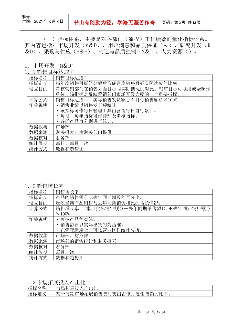 某公司KPI绩效指标_第3页