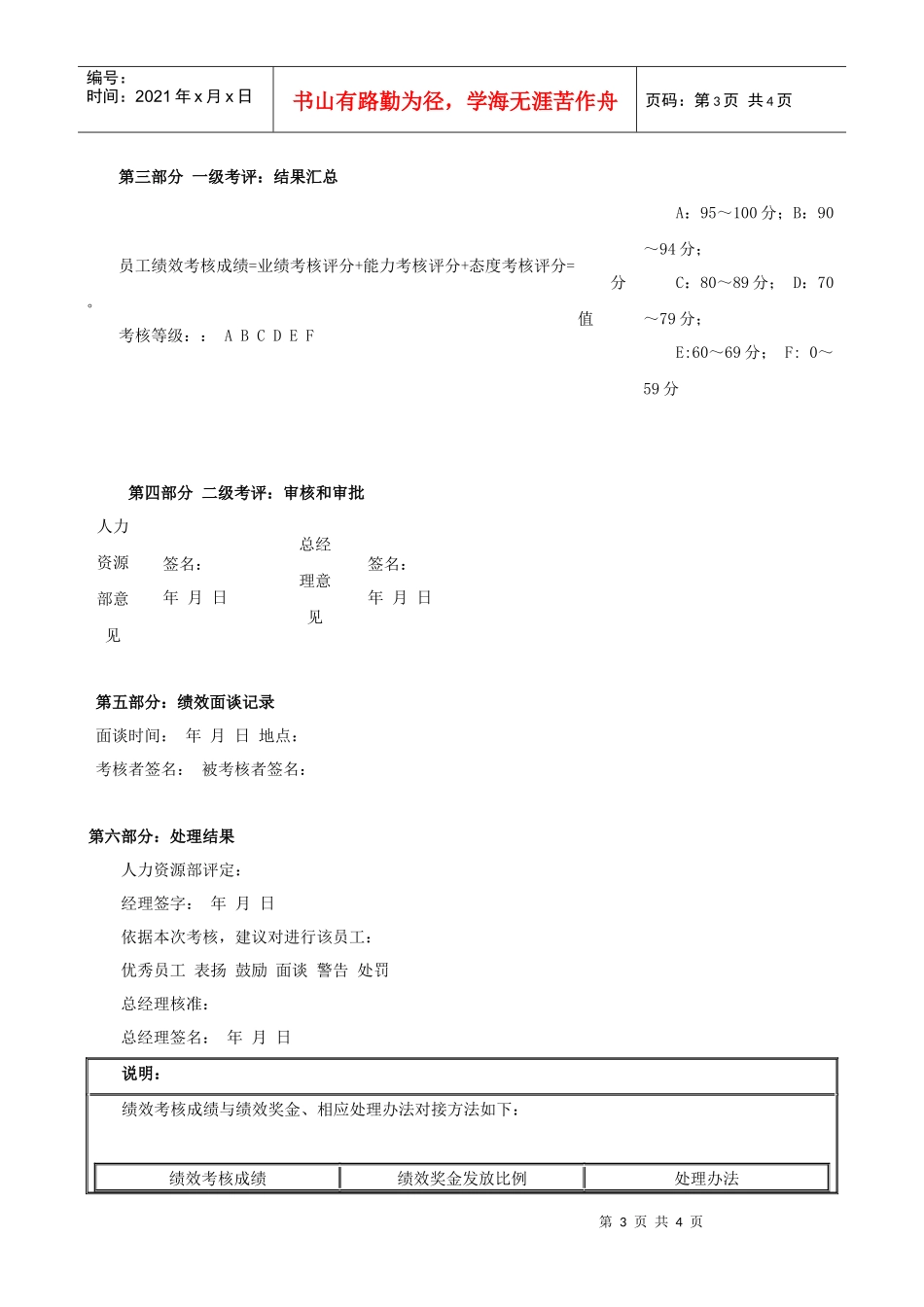 最新最给力的《员工绩效考核表》超实用_第3页