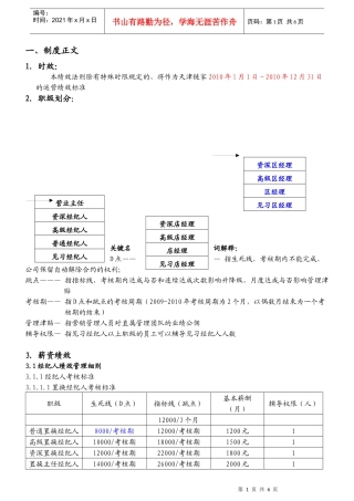 链家地产绩效考核手册P7