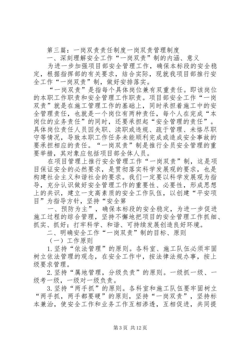党建“一岗双责”责任规章制度 (2)_第3页