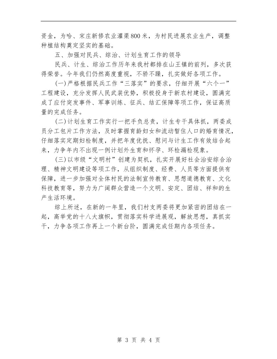 村委会个人年度工作计划_第3页