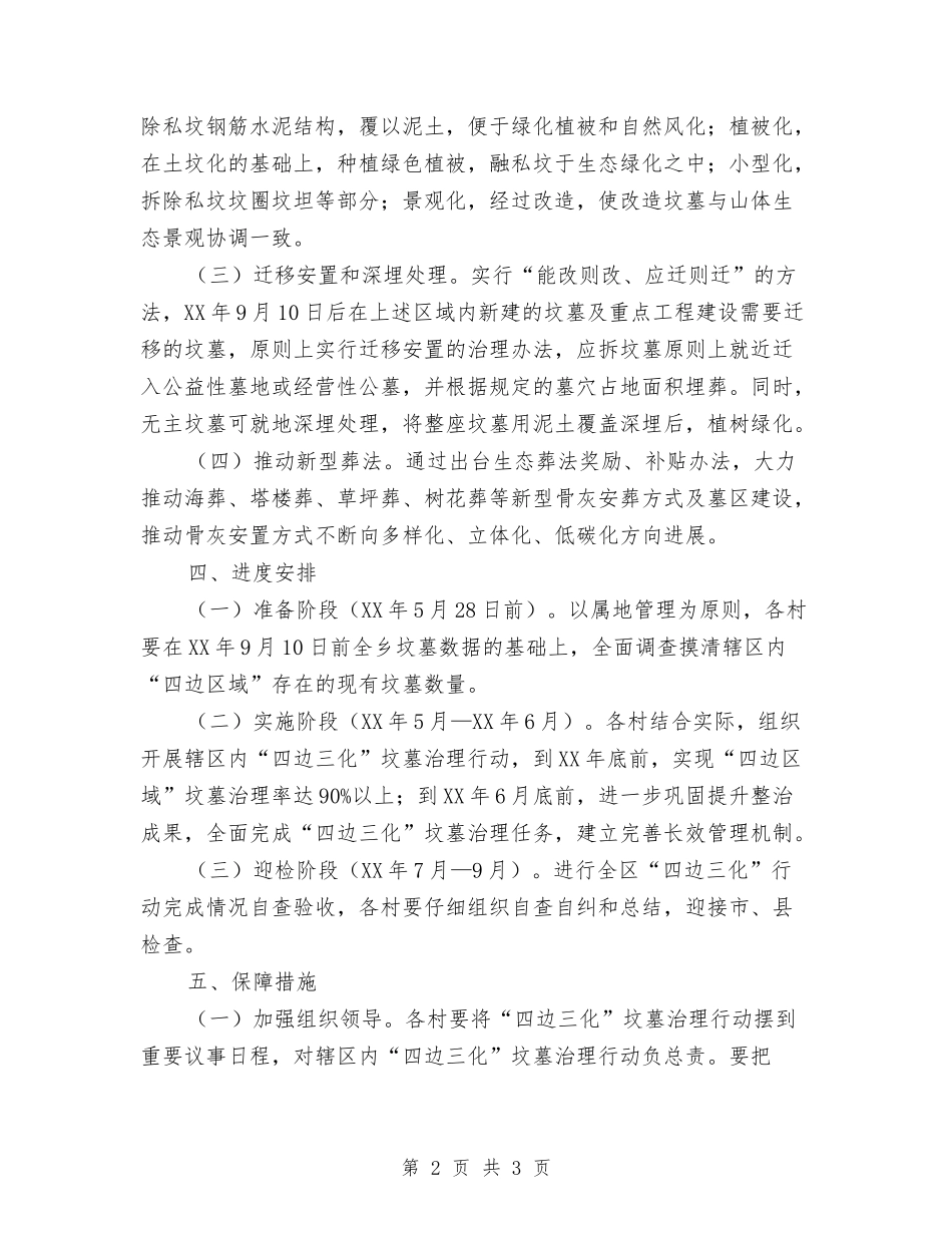 地方四边三化坟墓治理方案_第2页
