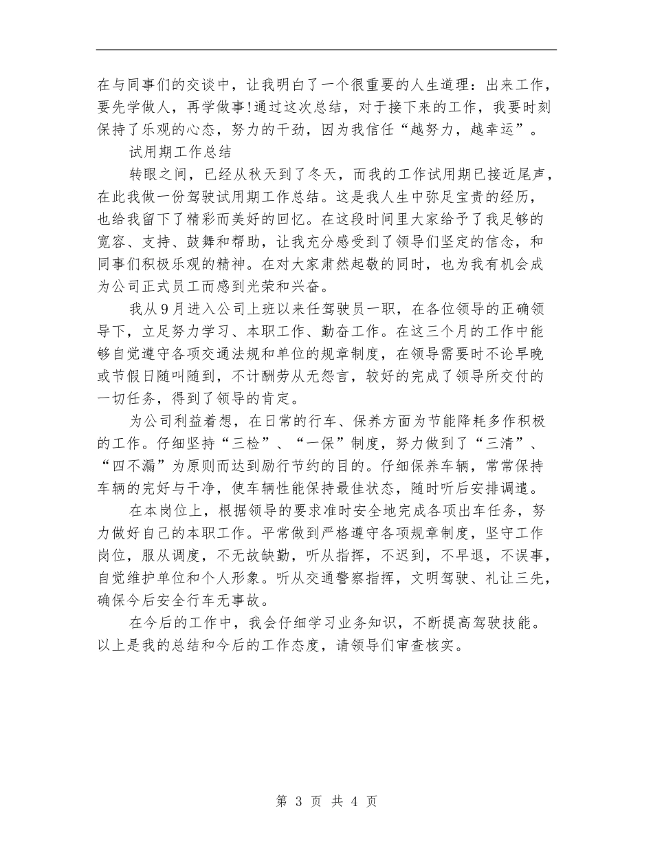 2024年3月试用期工作总结范文_第3页