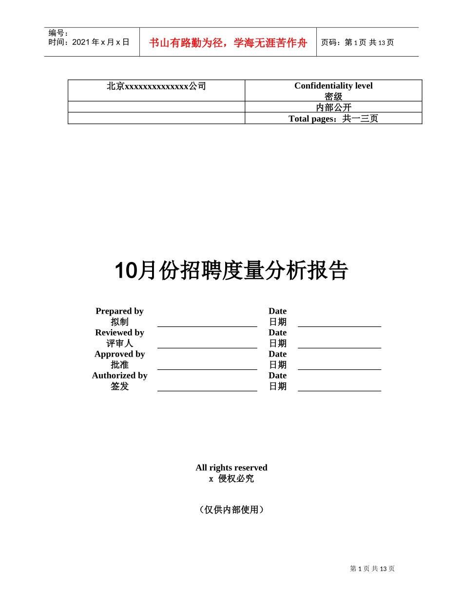 某某公司招聘度量分析报告_第1页