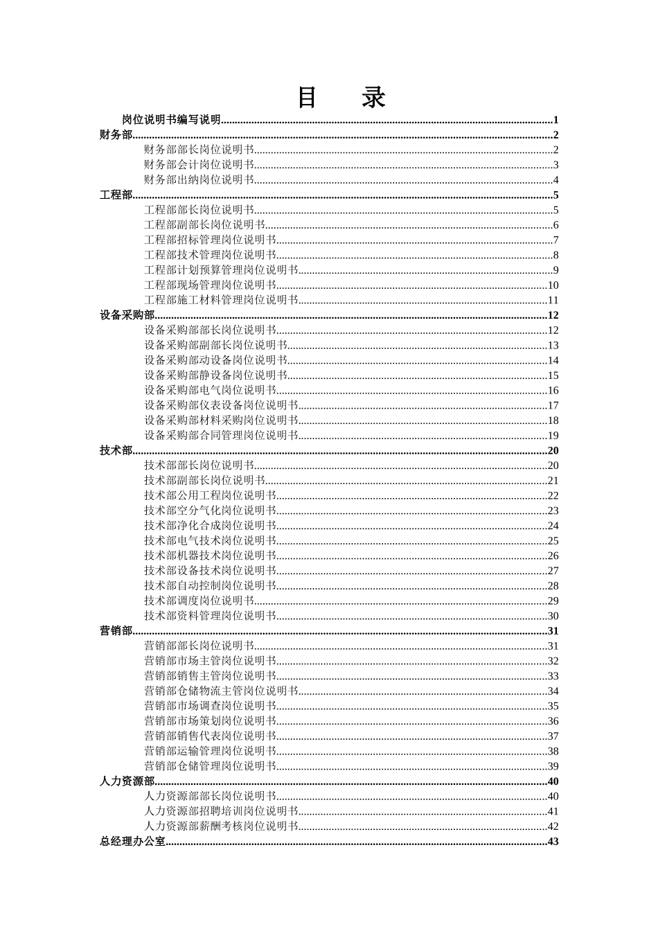 陕西某某公司岗位说明书_第2页