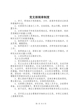 党支部规章规章制度_1