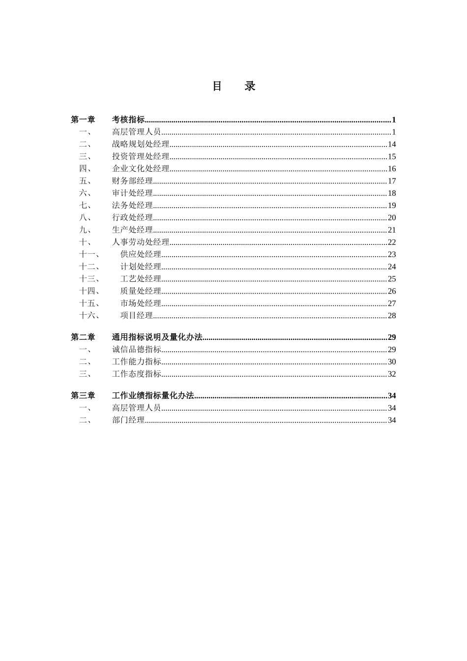 某动力控制工程公司员工绩效考核指标测评量表_第2页