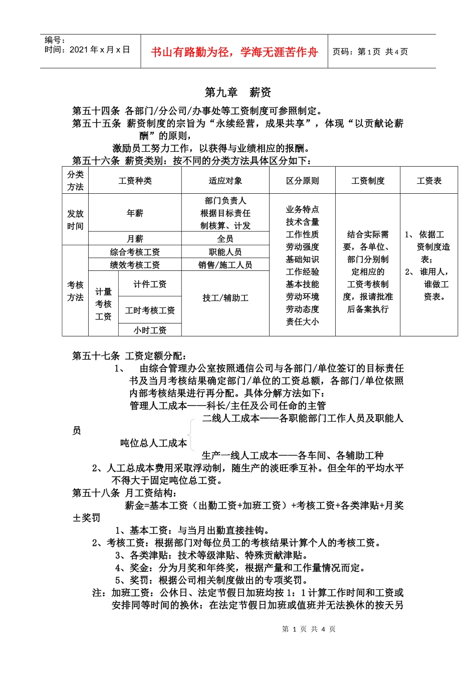 某公司薪资规定_第1页