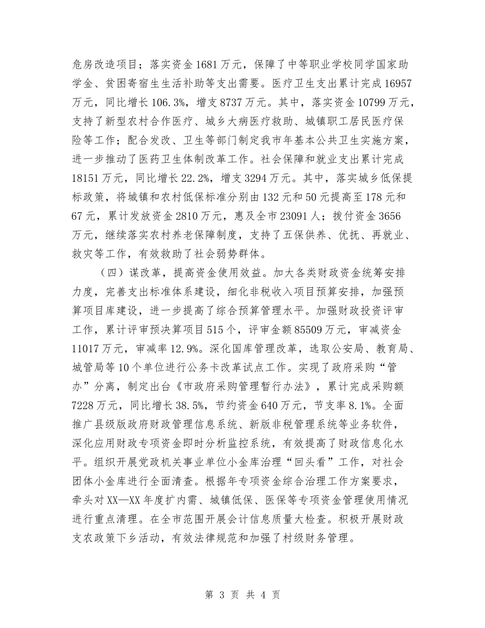 财政预算执行情况年终报告_第3页