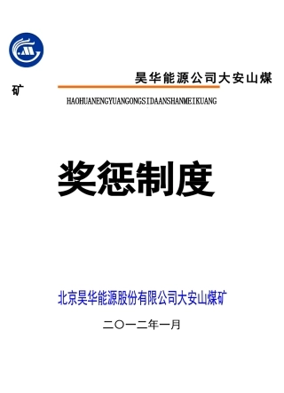 某某煤矿能源公司奖惩制度
