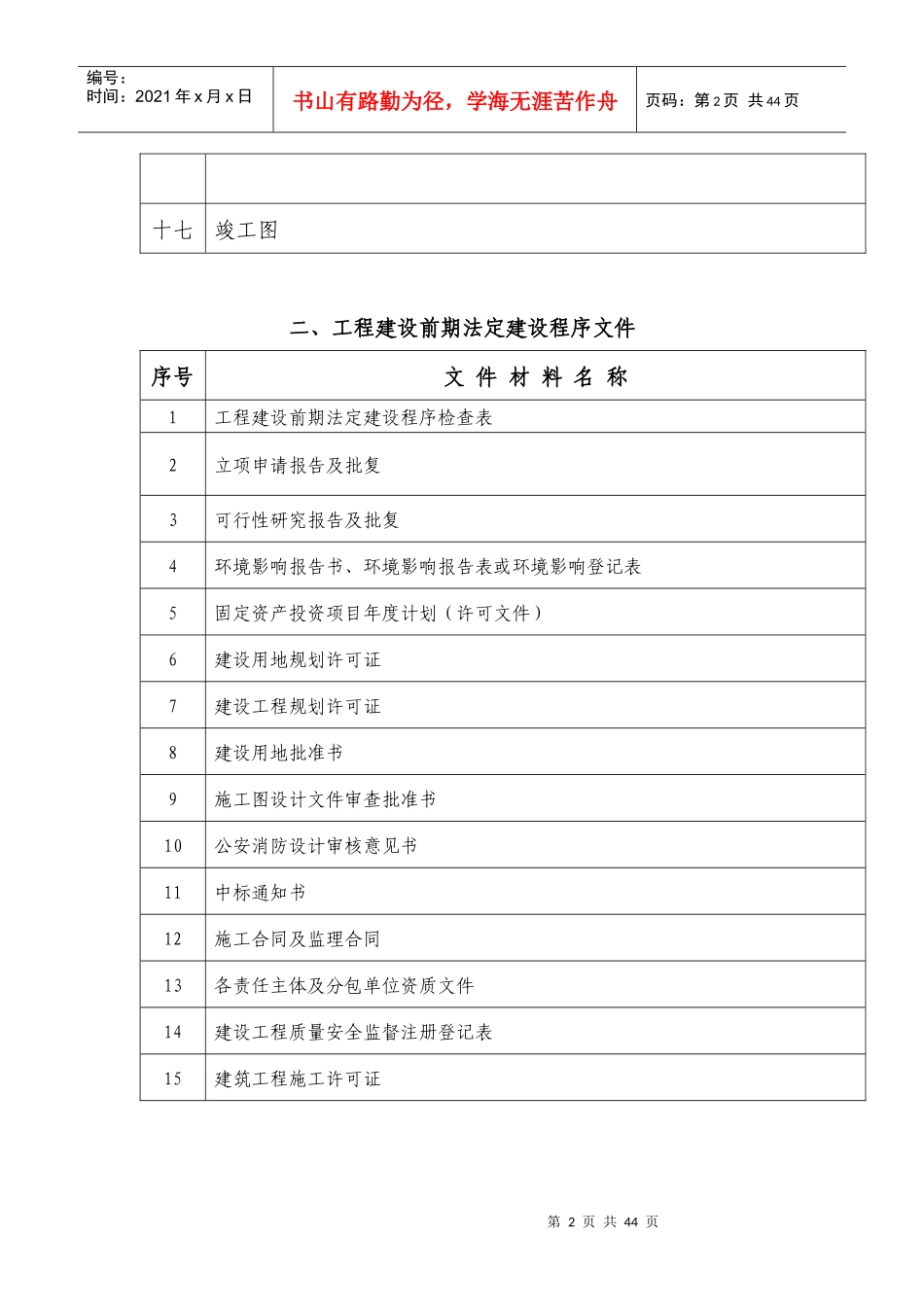 档案馆资料移交样板_第2页