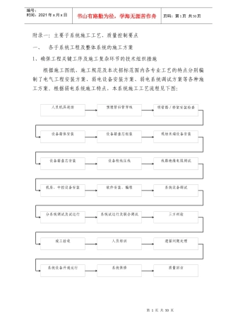 施工组织设计-施工工艺培训资料