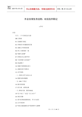 李可外企白领生存法则：杜拉拉升职记