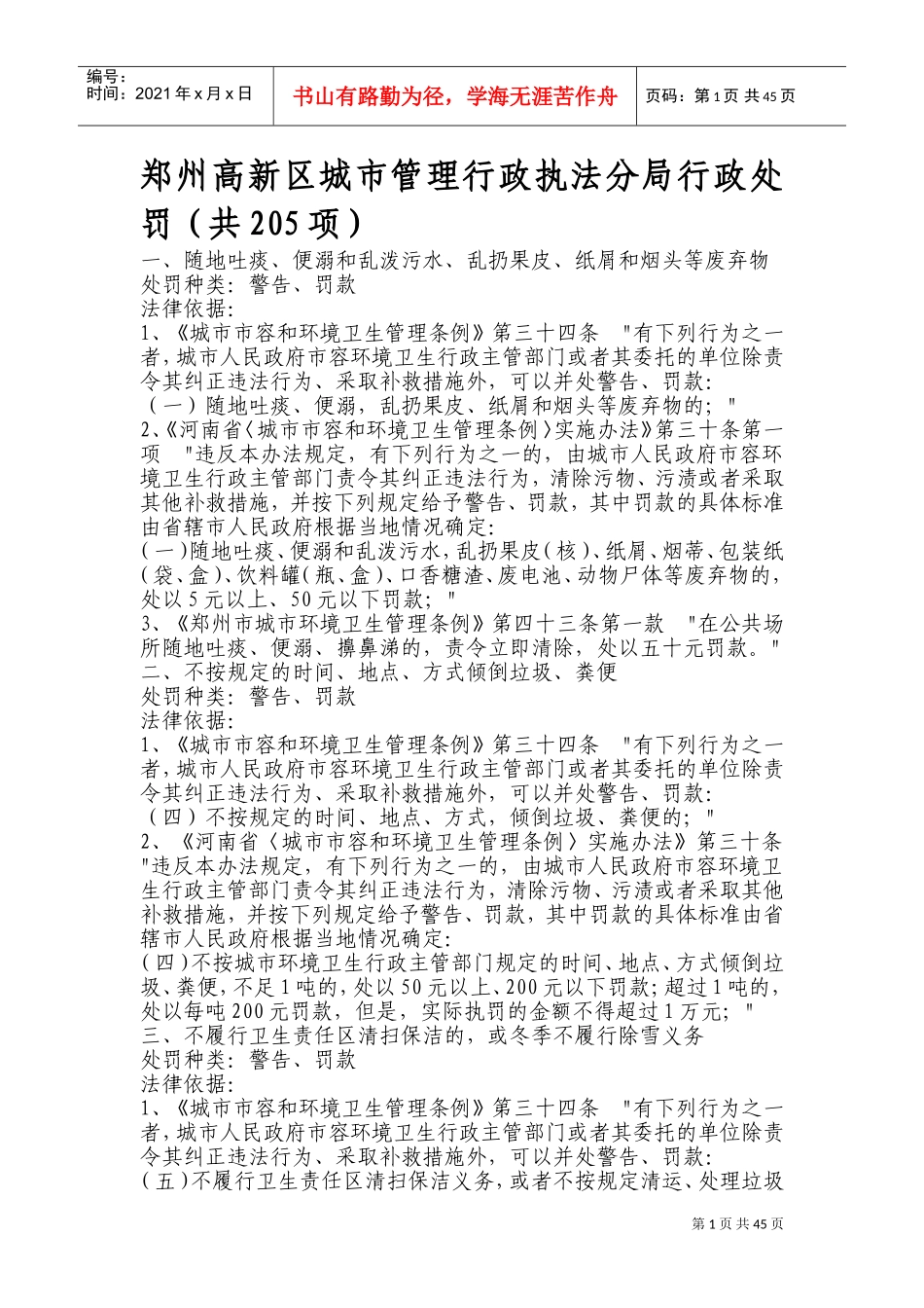 高新区城市管理行政执法分局行政处罚_第1页