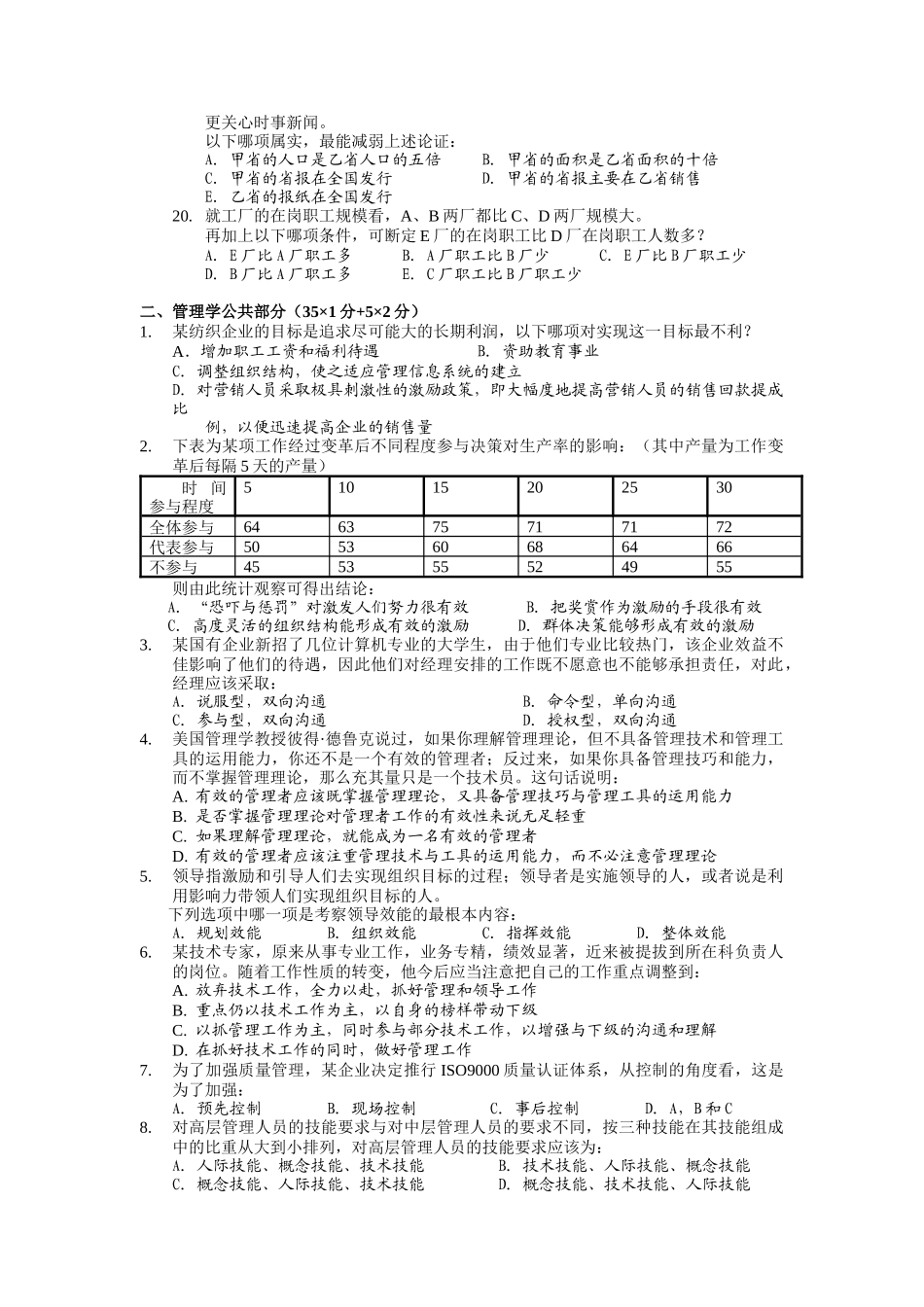 管理人员知识、能力测评_第3页
