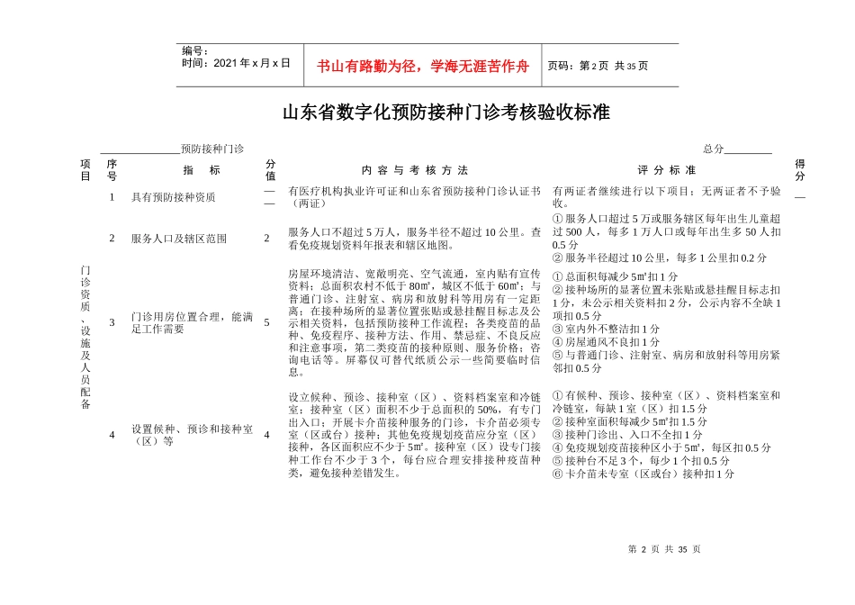 预防接种门诊考核验收标准_第2页