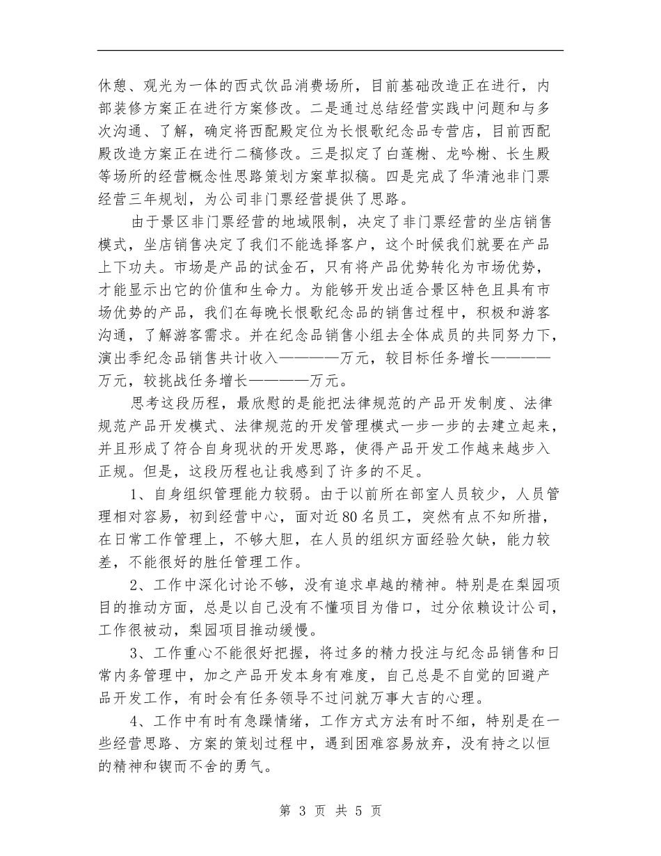 产品开发部年终工作总结_第3页