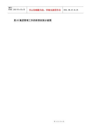 某it集团管理工作的职责权限示意图