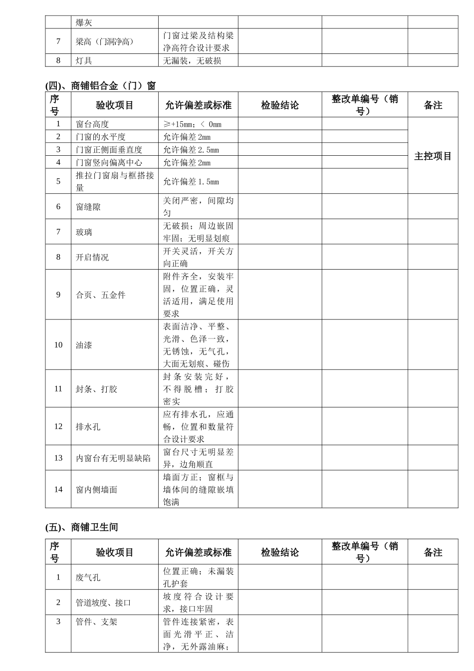 商铺验收记录表02_第3页